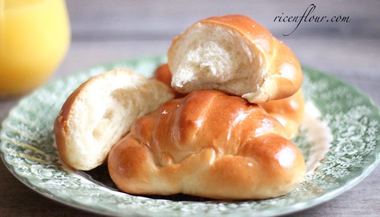 Sweet Soft Buns Basic Crescent Braided Shape Recipe Rice